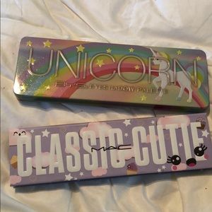 Mac and Unicorn eyeshadow palettes. Brand New.